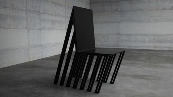 テーブルの下に広がる都市、重力を無視した家具をデザインするステリオス・モーサリス