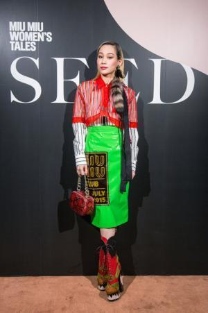 ミュウミュウの新作ショートフィルム『SEED』上映会に主演の安藤サクラ、萬波ユカ、emmaらが来場