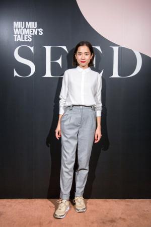 ミュウミュウの新作ショートフィルム『SEED』上映会に主演の安藤サクラ、萬波ユカ、emmaらが来場