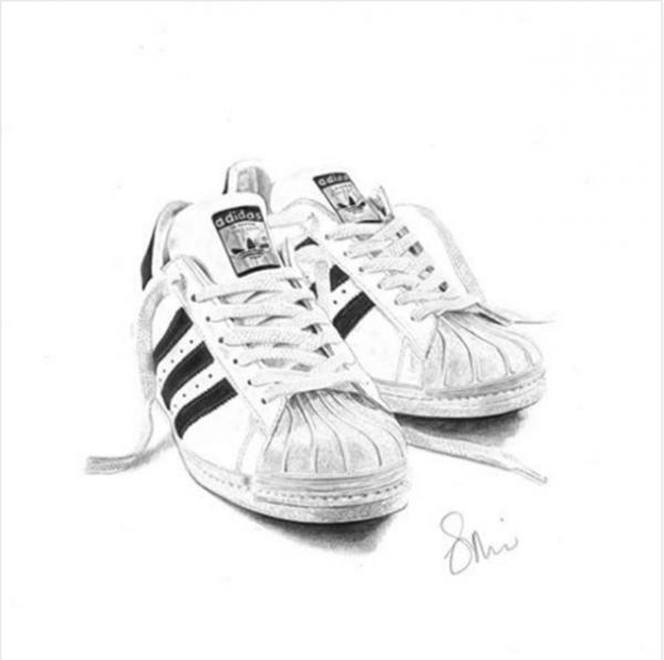 ナイキやアディダスのスニーカーを精緻に描くイラストレーター、ステフ・モーリス展が代官山で開催