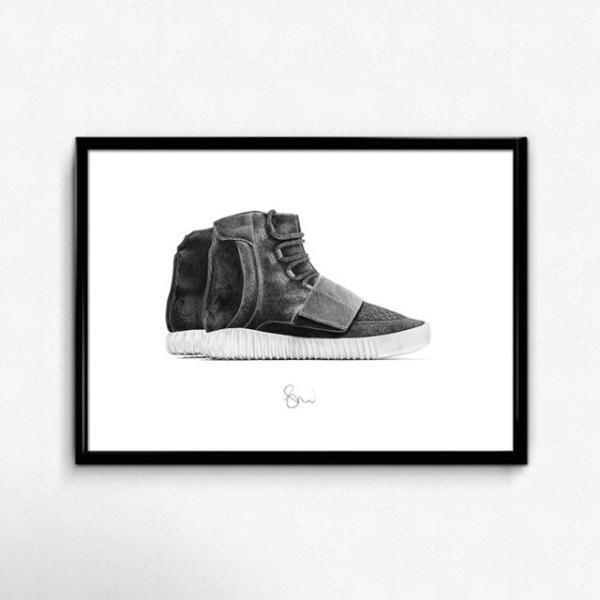 ナイキやアディダスのスニーカーを精緻に描くイラストレーター、ステフ・モーリス展が代官山で開催