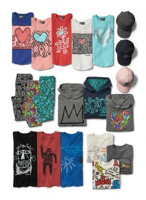 ギャップ原宿店がNYメトロに変身。バスキア、キース・ヘリングのユーモラスなベビー＆キッズコレクションスタート