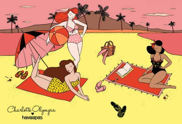 シャーロット オリンピア×ハワイアナスのビーチサンダル、新宿伊勢丹ポップアップで先行発売！