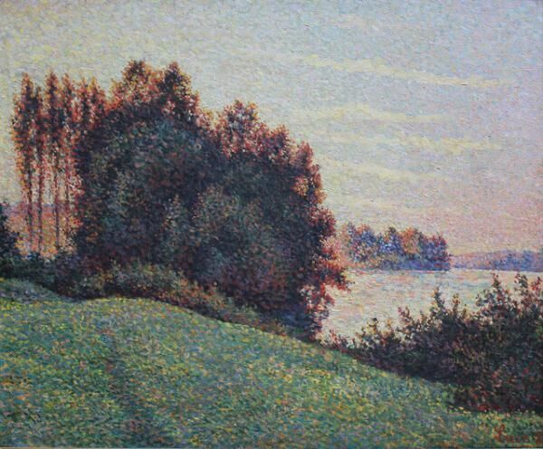 マクシミリアン・リュース《日没の風景》1888年油彩、キャンヴァス50×60cm個人蔵Collection Privee「画像写真の無断転載を禁じます」