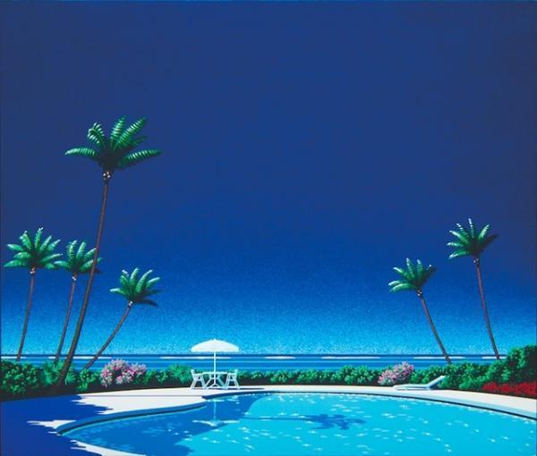 大瀧詠一の代表作『A LONG VACATION』のイラストレーター永井博が大規模原画展開催