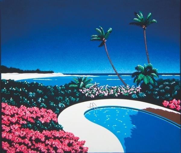 大瀧詠一の代表作『A LONG VACATION』のイラストレーター永井博が大規模原画展開催