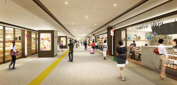 東京駅丸の内地下エリアに新商業空間「グランスタ丸の内」が16年夏より順次オープン