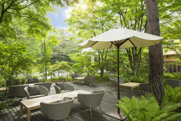 レモン×メレンゲの杏パフェなど、夏のひんやりスイーツコースを軽井沢ホテルブレストンコートで堪能