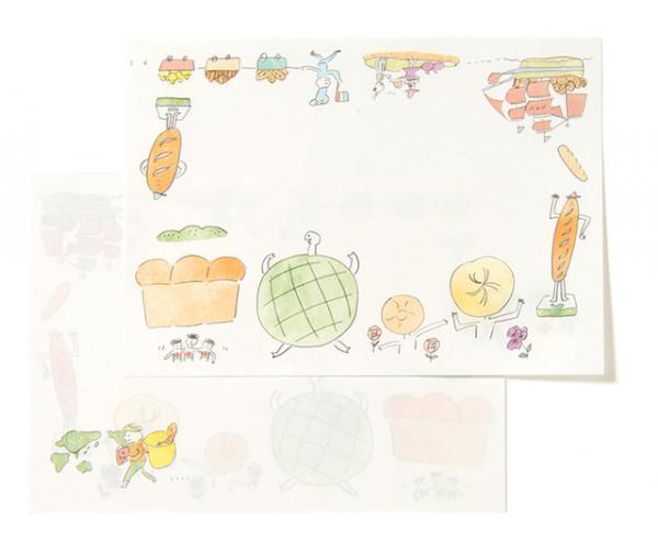 パンはパンでもパンの紙！便箋100枚収録の書籍『かわいいパン レターブック』