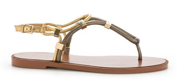 セルジオ ロッシからフラットサンダル2型が登場、メタリックのポイント使いがキー