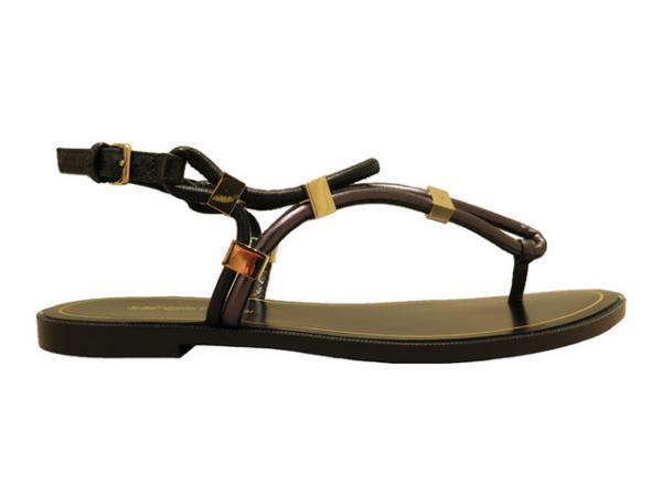 セルジオ ロッシからフラットサンダル2型が登場、メタリックのポイント使いがキー