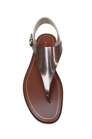 セルジオ ロッシからフラットサンダル2型が登場、メタリックのポイント使いがキー