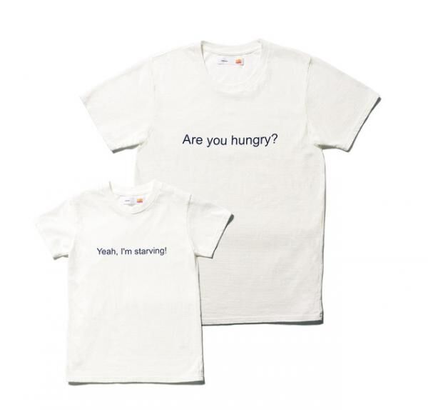 Tシャツ 4,200円（Kids）、5,200円（Mens）/メイプル