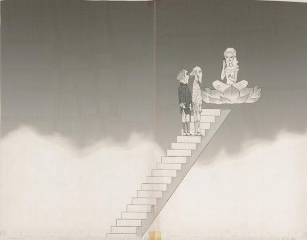 ギャグ漫画で知られるしりあがり寿が美術館で初個展。ジオラマ、日用品などあらゆるものが“回転”するインスタレーションを発表