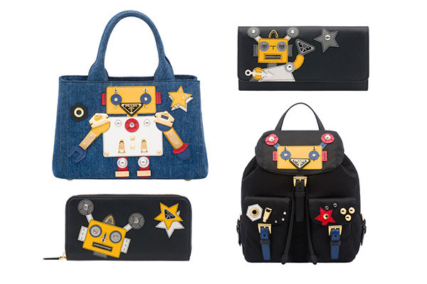 プラダからカラフルなロボットモチーフの新作バッグ&amp;財布が登場