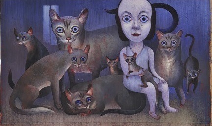 松本大洋や長新太作品などから、日本の絵本50年の歴史を振り返る絵本原画展が開催