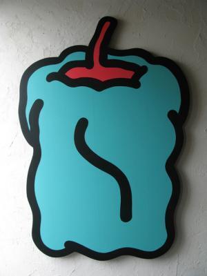 ポップアート界の新旗手、西雄大が中目黒VOILLDで個展。新作“ペッパー”展示の他、限定Tシャツや靴下も販売