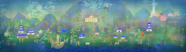 チームラボが茶道に着目、今秋茨城県北芸術祭にて“茶碗に花咲く”新作を公開