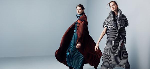 イッセイ ミヤケが2016秋冬コレクションのイメージ映像公開、3Dファブリックを採用した“オプティカル”の立体的な動きをリアルに表現