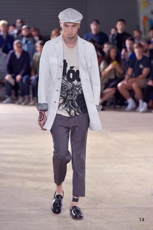 自身の肌をもファッションとして、ジュンヤ ワタナベ マン風“チンピラ”【17SSメンズ】