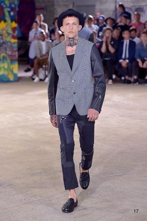 自身の肌をもファッションとして、ジュンヤ ワタナベ マン風“チンピラ”【17SSメンズ】