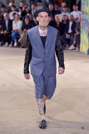 自身の肌をもファッションとして、ジュンヤ ワタナベ マン風“チンピラ”【17SSメンズ】