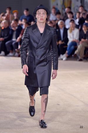 自身の肌をもファッションとして、ジュンヤ ワタナベ マン風“チンピラ”【17SSメンズ】