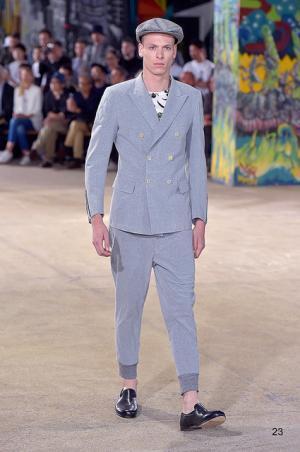 自身の肌をもファッションとして、ジュンヤ ワタナベ マン風“チンピラ”【17SSメンズ】