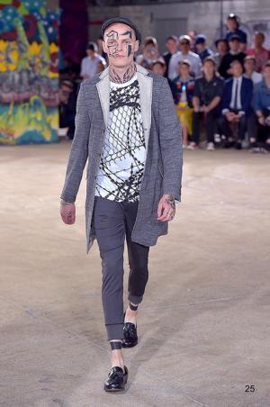 自身の肌をもファッションとして、ジュンヤ ワタナベ マン風“チンピラ”【17SSメンズ】