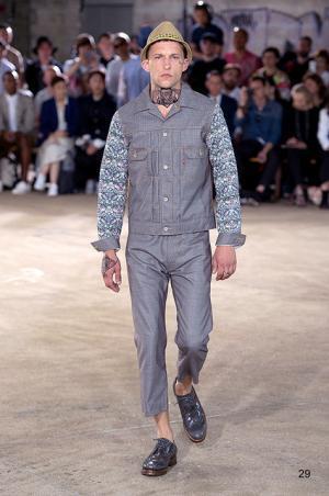 自身の肌をもファッションとして、ジュンヤ ワタナベ マン風“チンピラ”【17SSメンズ】