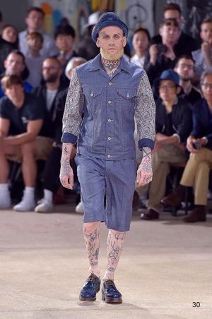 自身の肌をもファッションとして、ジュンヤ ワタナベ マン風“チンピラ”【17SSメンズ】