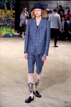 自身の肌をもファッションとして、ジュンヤ ワタナベ マン風“チンピラ”【17SSメンズ】