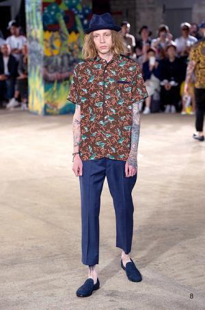 自身の肌をもファッションとして、ジュンヤ ワタナベ マン風“チンピラ”【17SSメンズ】