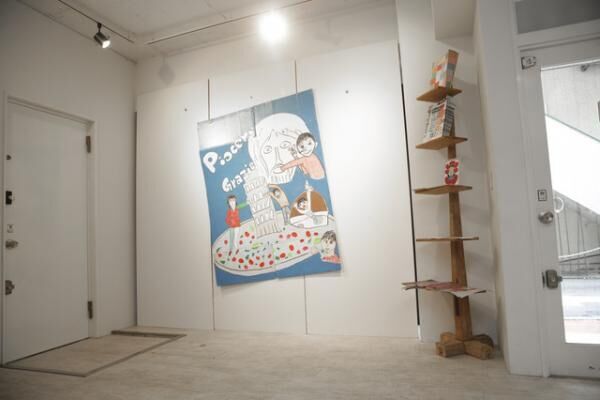 阿佐ヶ谷TAV GALLERYで開催されていた「村上千明の絵画展」の会場
