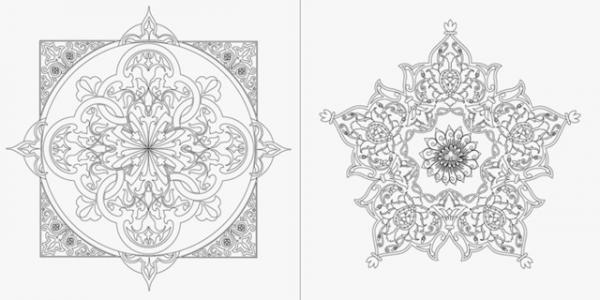 大人のぬり絵？『世界の美しい文様ぬり絵』“アラベスク文様”編が刊行