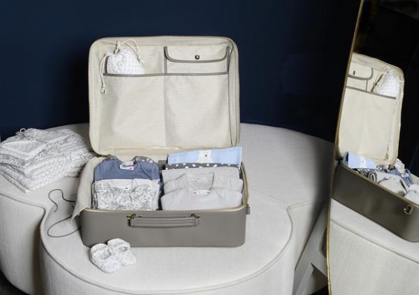 ボンポワン×リュニフォーム、ママと赤ちゃんのためのトートバッグ＆スーツケースが登場