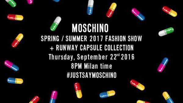 【生中継】モスキーノの17SSコレクション、23日3時より