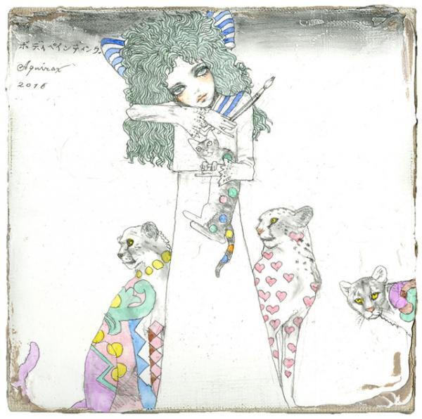 宇野亞喜良の個展「綺想曲」が銀座で開催。テーマを設けず感性のまま描いた新作が一堂に