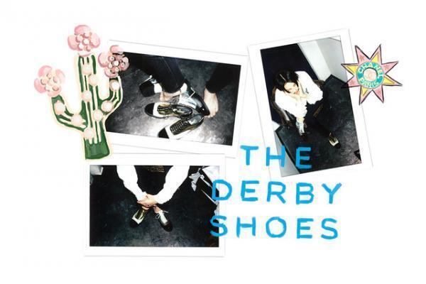 シャネルの16-17年クルーズコレクションから、様々な素材を組み合わせた新作ダービーシューズが登場