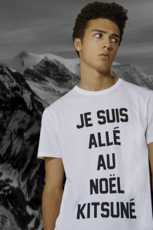 メゾン キツネから、ブラックとホワイトのホリデーコレクション！刺繍やスワロフスキーのキツネがワンポイントに