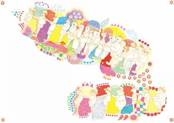 ファッションデザイナー山縣良和による初の絵画展が表参道ROCKETで開催