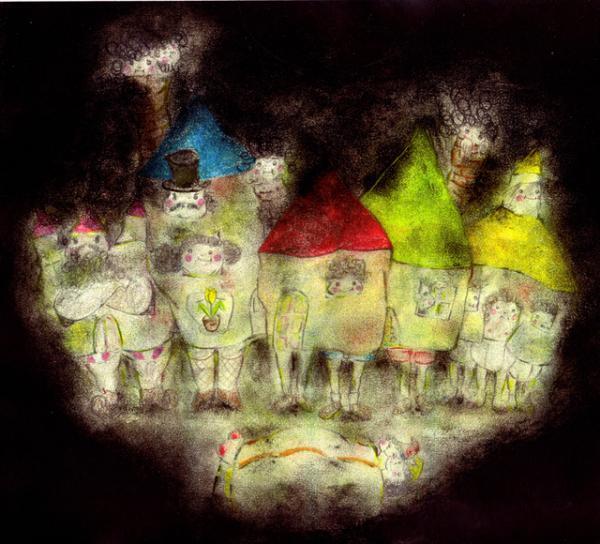 ファッションデザイナー山縣良和による初の絵画展が表参道ROCKETで開催