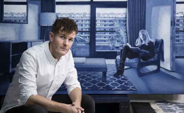 まるで写真や絵画？デニムを材料にしたイギリス人アーティストによるインディゴアート！