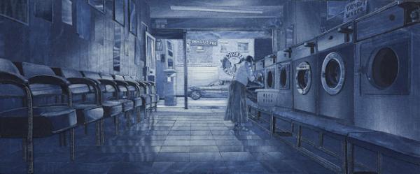 まるで写真や絵画？デニムを材料にしたイギリス人アーティストによるインディゴアート！