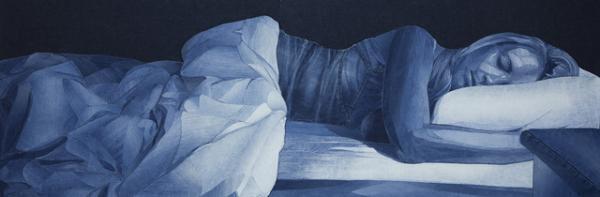 まるで写真や絵画？デニムを材料にしたイギリス人アーティストによるインディゴアート！