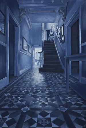 まるで写真や絵画？デニムを材料にしたイギリス人アーティストによるインディゴアート！