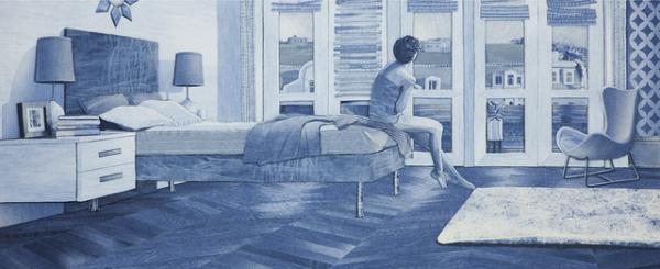 まるで写真や絵画？デニムを材料にしたイギリス人アーティストによるインディゴアート！