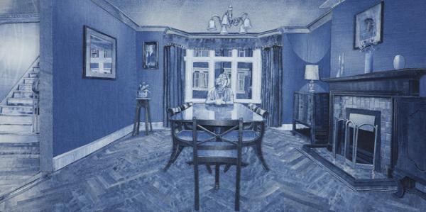 まるで写真や絵画？デニムを材料にしたイギリス人アーティストによるインディゴアート！