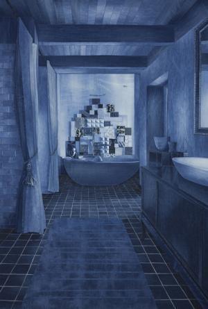 まるで写真や絵画？デニムを材料にしたイギリス人アーティストによるインディゴアート！