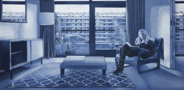 まるで写真や絵画？デニムを材料にしたイギリス人アーティストによるインディゴアート！